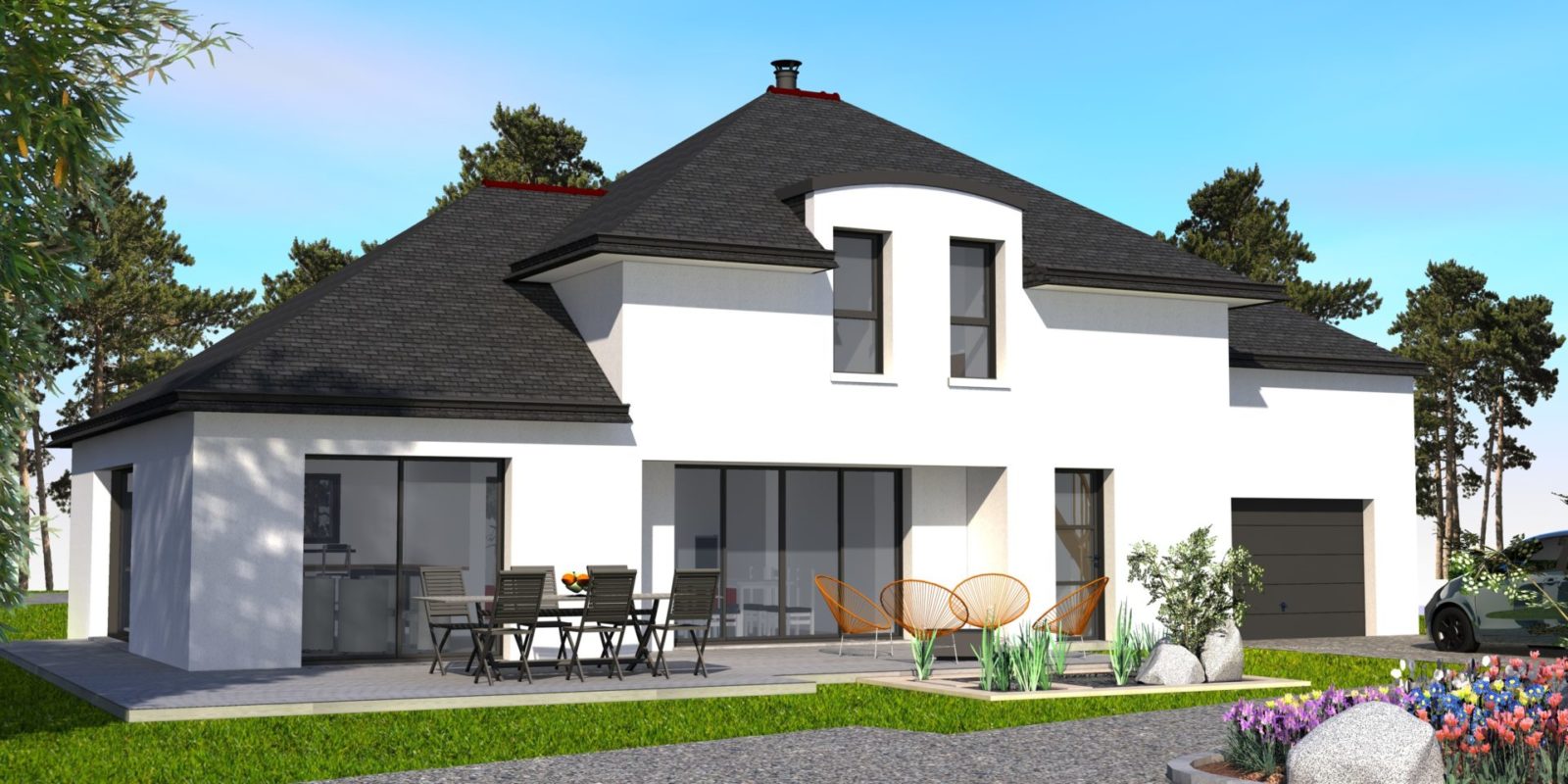 MAISON CONTEMPORAINE 4 PANS – AMBON